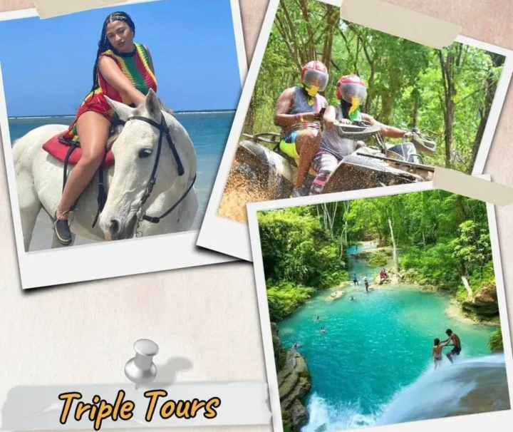 Collin’s Adventure Tours Triple Tours Horseback Riding, ATV & Bluehole in Jamaica