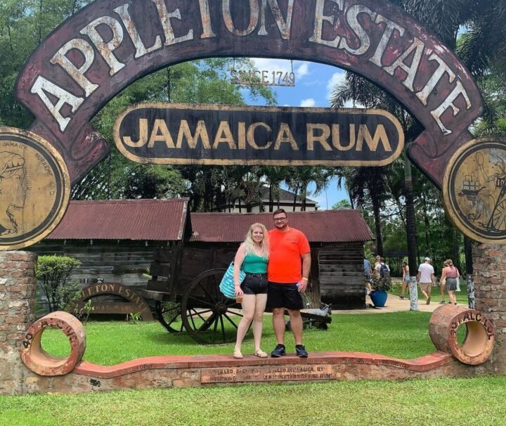 Collin's Adventure Tours - YS Falls & Appleton Estate Rum Tour from South Coast with Tourist couples